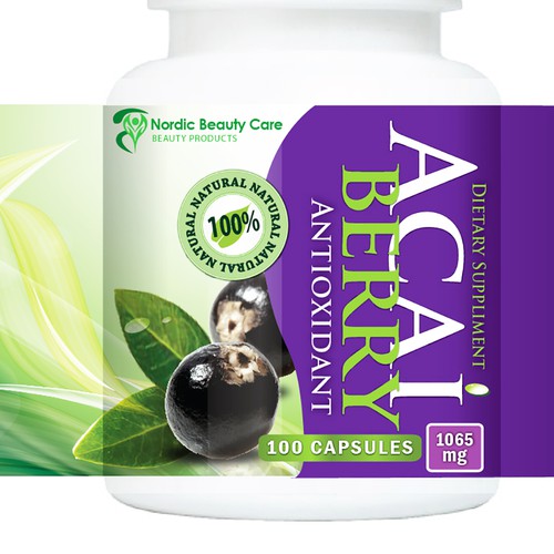 Design of label for unique supplements.