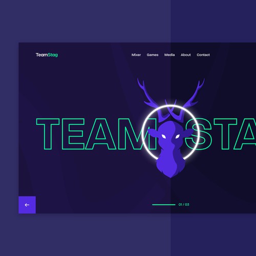 Team Stag Web Page Design