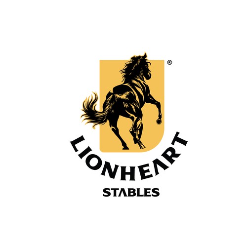 Lionheart Stables logo design