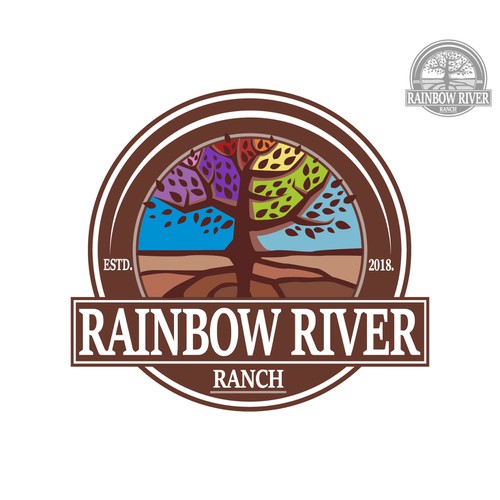 Logo for the Rainbow river,  re-branding 
