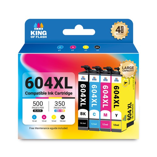 Eye-catching packaging for ink cartridges