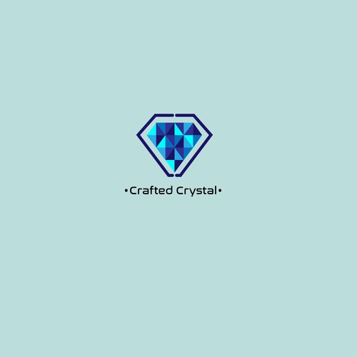 crafted crystal logo office