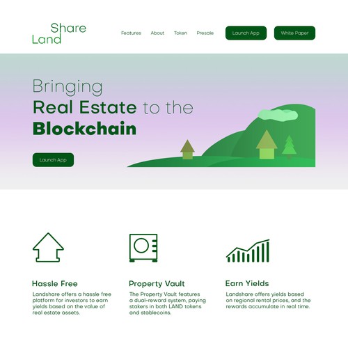 Website design for LandShare
