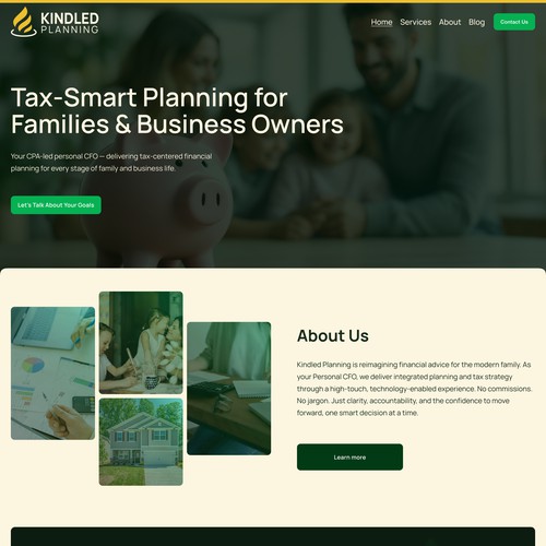 Kindled Planning Website & Brand Design