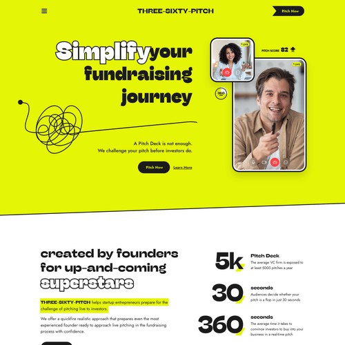 Creative Landing Page for Crowdfunding Company
