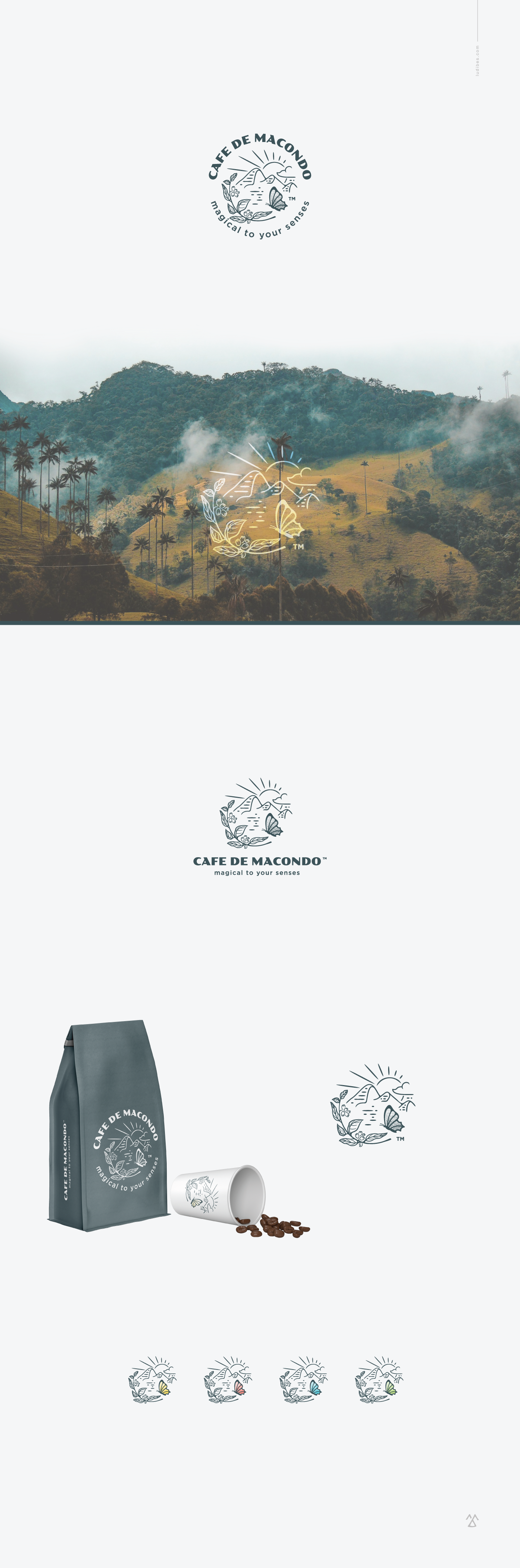 Logo for a freshly roasted coffee company.