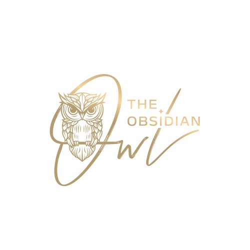Owl logo for a metaphysical shop