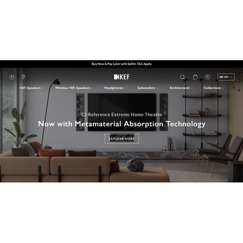 KEF - Web Header Design
