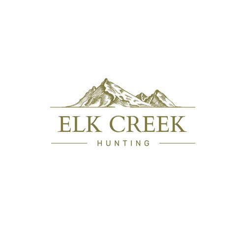 Elk Creek Hunting Logo Design