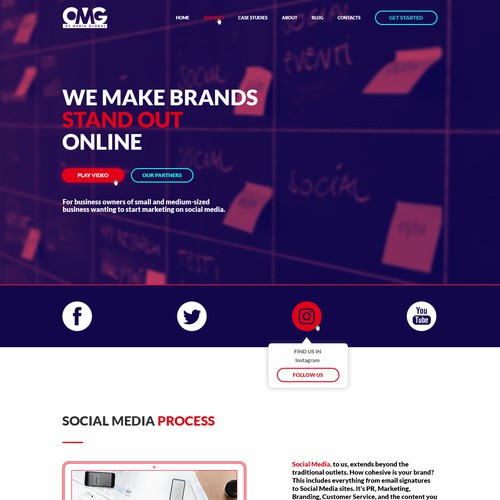  Viral Video Marketing Agency Web Design Concept