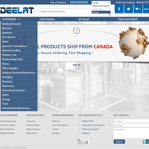 Deelat Industrial Needs a Responsive Design