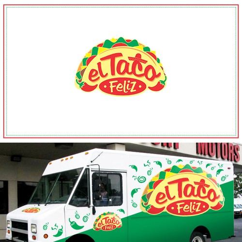 El Taco Feliz - Food Truck Logo