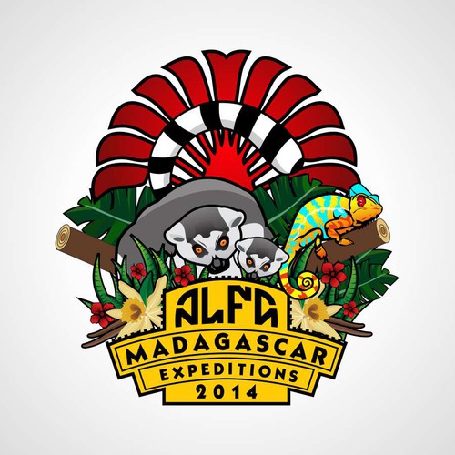 Create a logo for off-road Madagascar Expedition