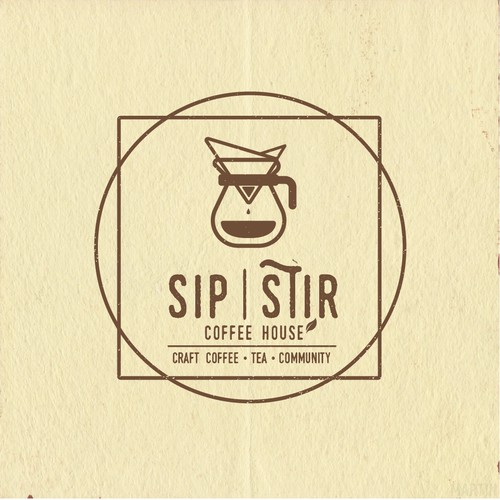 Vintage/Hipster Logo Design for a Coffee Shop