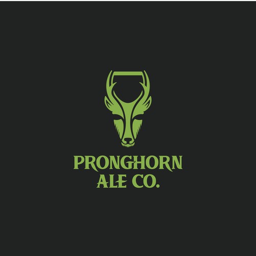 Logo for Pronghorn Ale beer