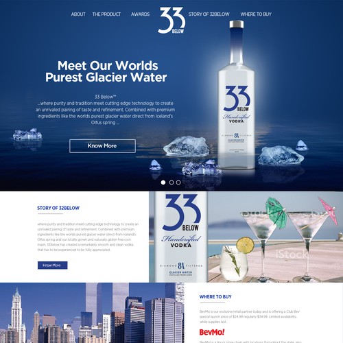 website landing page design