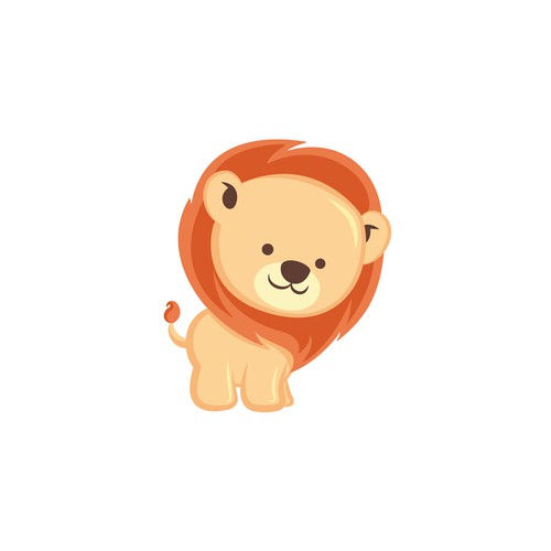 A sweet lion Character for a Preschool