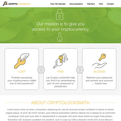 CryptoLocksmith Concept Site