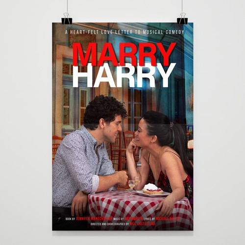 Poster Design for A Heart-Felt Love Letter to Musical Comedy. MARRY HARRY