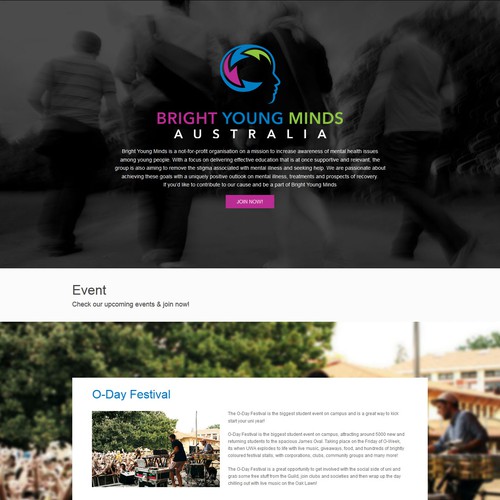 Longpage Website for Bright Young Minds Australia