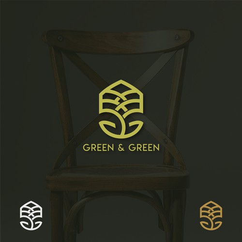 minimal & bold logo for wood based brand