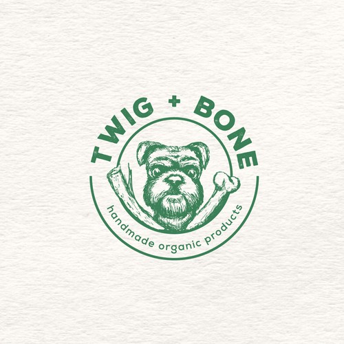 Logo concept "twig + bone"