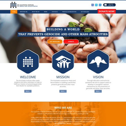 99nonprofits: Create a Compelling Homepage for a Genocide PreventionOrganization