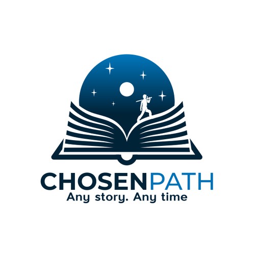 Logo for fantasy story book.