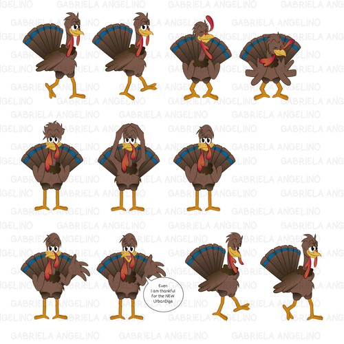 Animation - Turkey Thanksgiving Cartoon