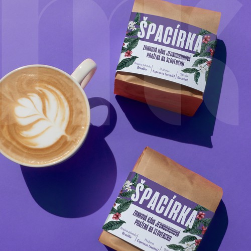 Coffee label design