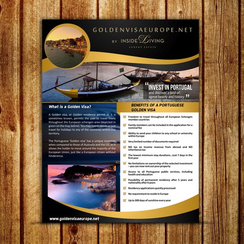 Create an engaging downloadable PDF brochure for a Luxury real estate firm