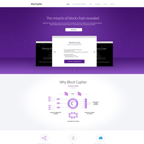 Bitcoin/cipher/chain site design for BlockCypher