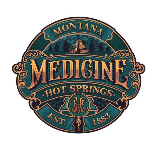 Medicine Hot Springs Logo