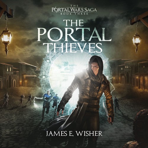 Cover Illustration and Design for The Portal Thieves (James E. Wisher)