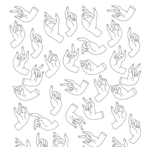 Illustration fo Coloring Book for adults