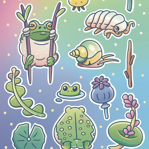 Summer stickers
