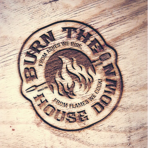 Bold Flame-Driven Logo for Mobile BBQ Brand