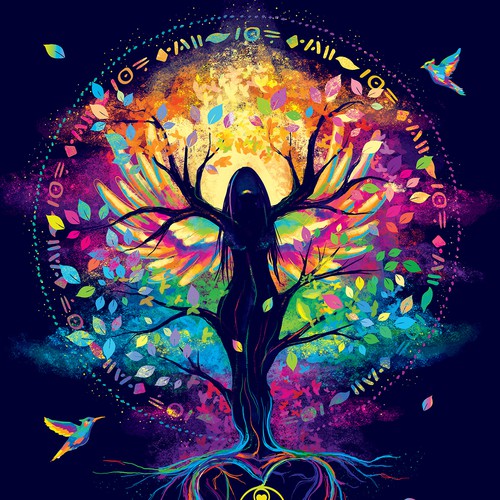 A surreal illustration of sensational singer Mama J