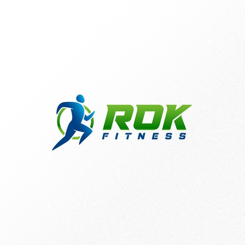 Dynamic logo for ROK fitness