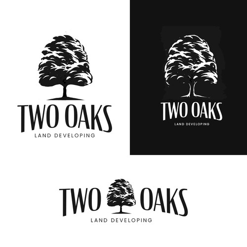 TWO OAKS Logo Design Concept