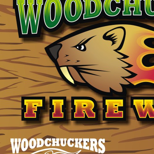 Woodchuckers Firewood *Guaranteed* Logo Design