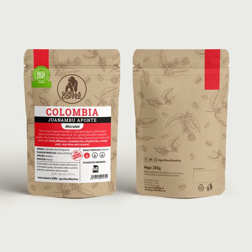 Gorilla Coffee _ pack and label