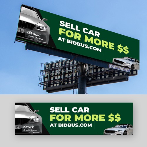 Billboard for Car Seller Bidbus