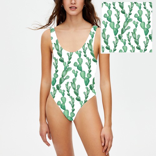 Textile design for onepiece swimsuit