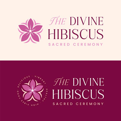 The Divine Hibiscus — Sacred Botanical Brand Identity
