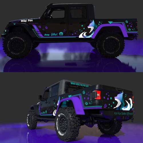 Car wrap - foxy 4x4