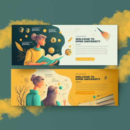 Open University Landing Page Design & Banner Design