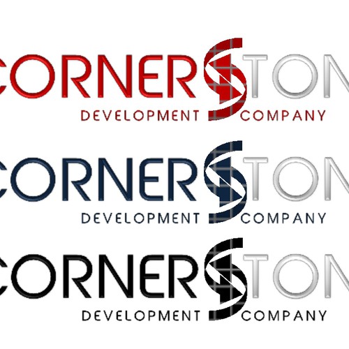 Create the next logo and business card for Cornerstone Development Company 
