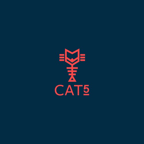 Cat 5 Logo Design