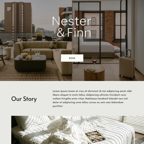 Nester & Finn: Luxury Hospitality Booking Platform